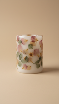 Resin Candle Holder with Dried Petals