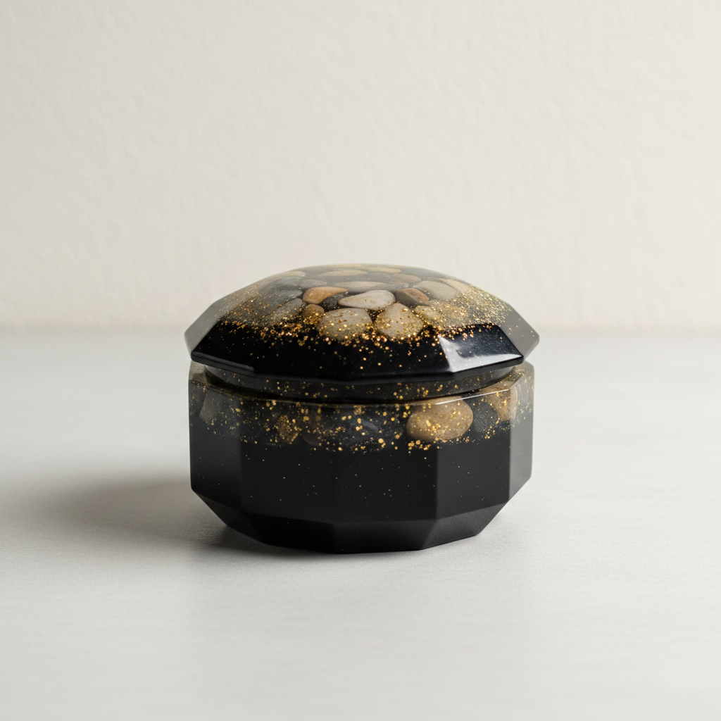 Alhajero Negro Glitter Dorado