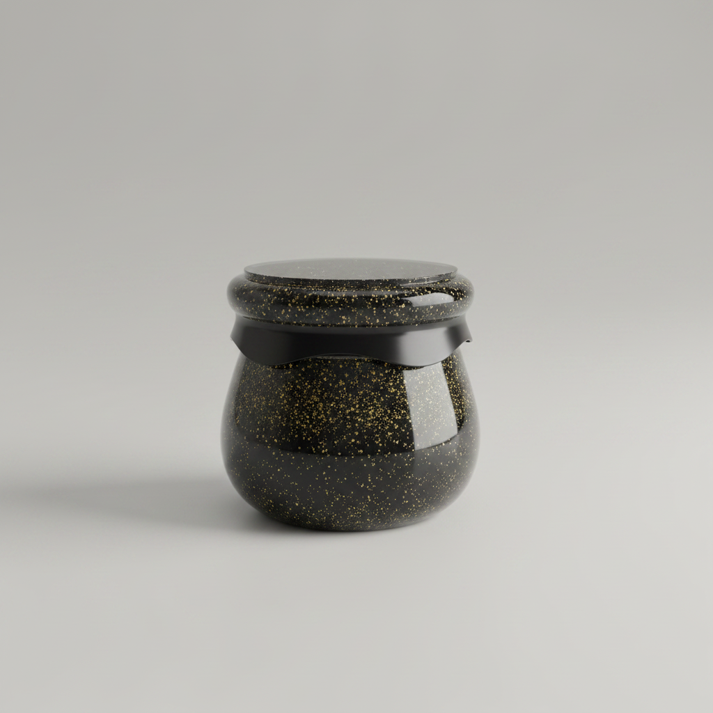 Alhajero Negro Glitter Dorado